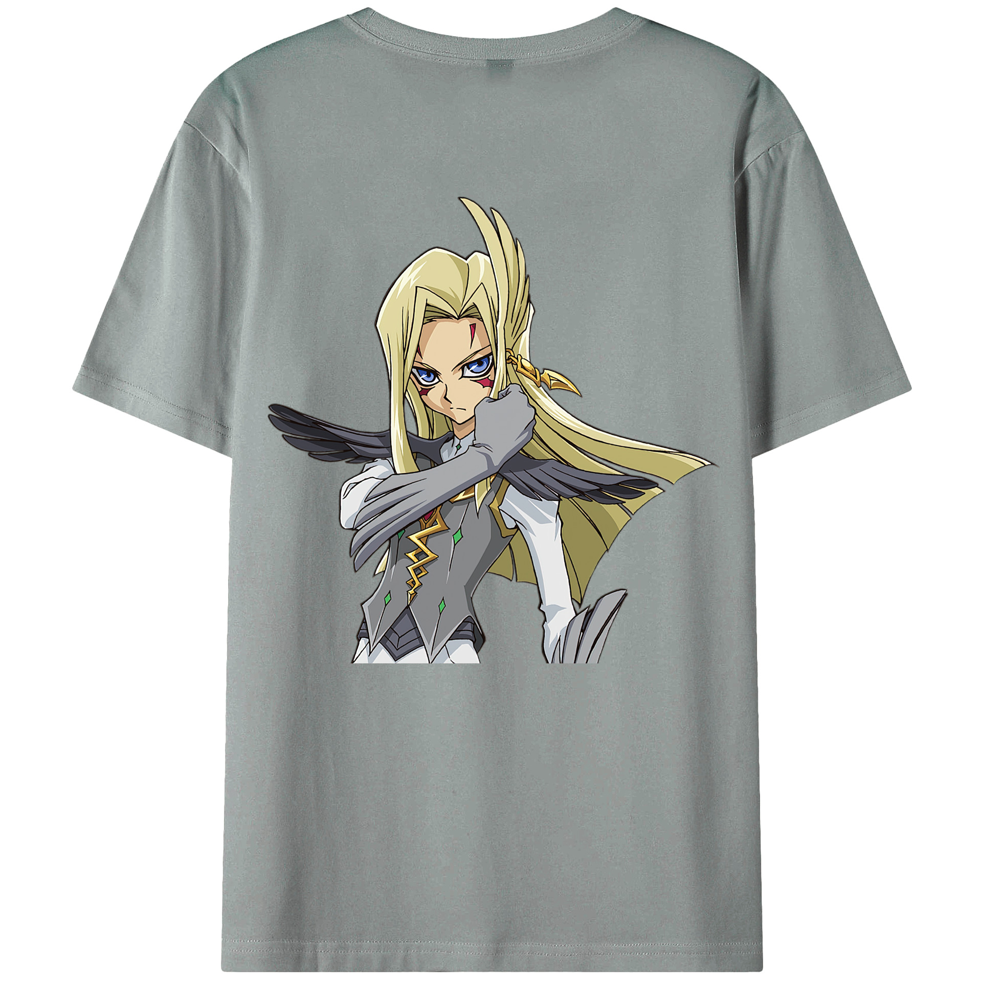 （画像用） 遊☆戯☆王 Yu-Gi-Oh! 綿100％ メンズ半袖Tシャツ（バックプリント） 通気性